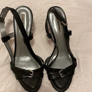 Via Spiga Black heeled sandals